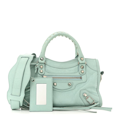 Balenciaga Agneau Classic Silver Hardware Mini City Maldives 3 of 14