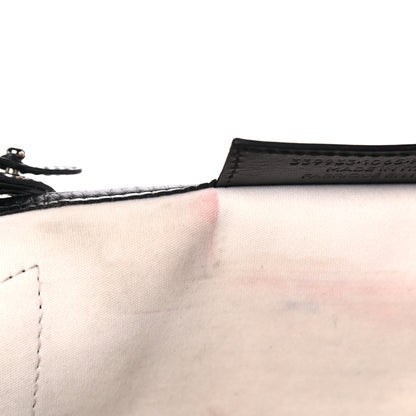 Balenciaga Cotton Canvas Satin Calfskin S Navy Cabas Natural Black 22 of 34