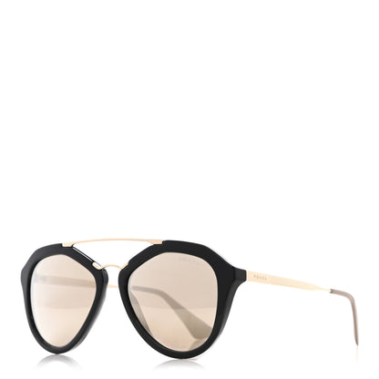 Prada Acetate Metal Cinema Sunglasses SPR 12Q Black 1 of 8