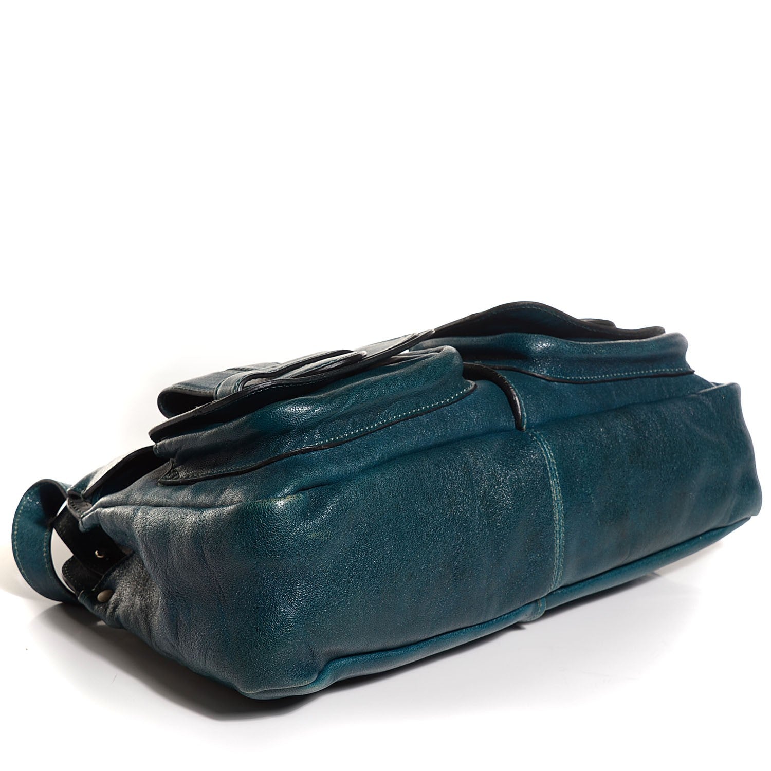 Chloe Sheepskin Saskia Satchel Aqua Fresh 4 of 10