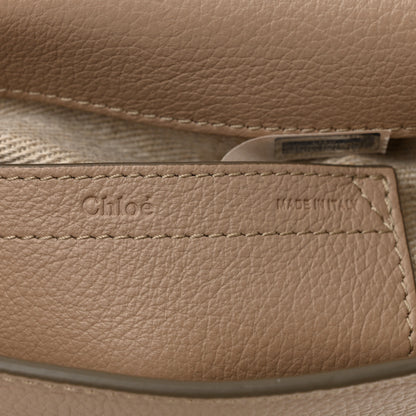 Chloe Grained Calfskin Medium Marcie Saddle Bag Boyish Brown 6 of 9