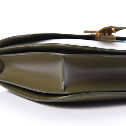 Celine Box Calfskin Classic Box Medium Flap Bag Army Green 9 of 10