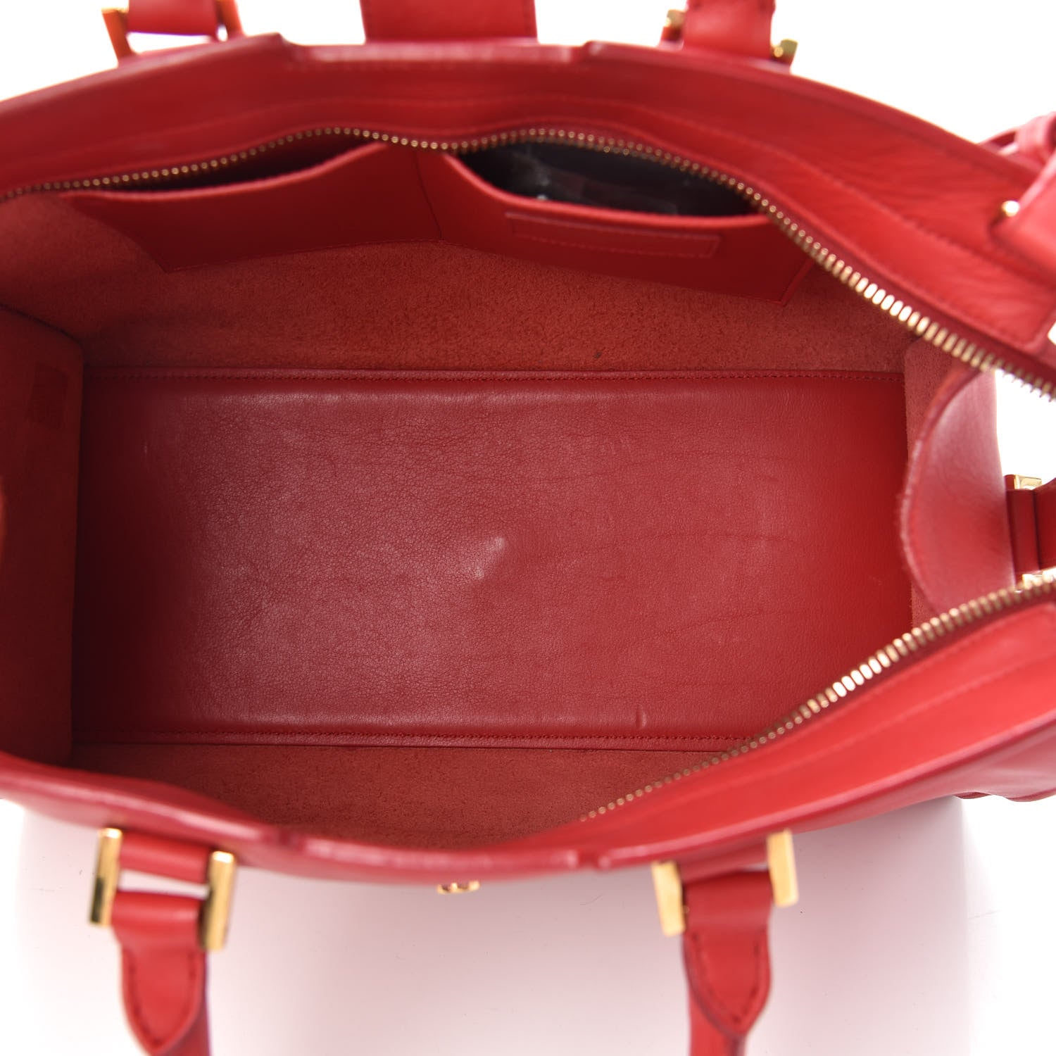 Saint Laurent Calfskin Small Classic Y Cabas Red 5 of 8
