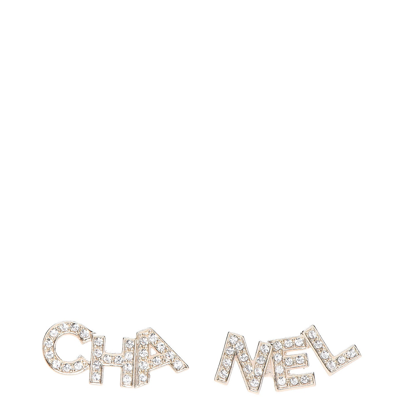 Crystal Pearl Signature Stud Earrings Gold