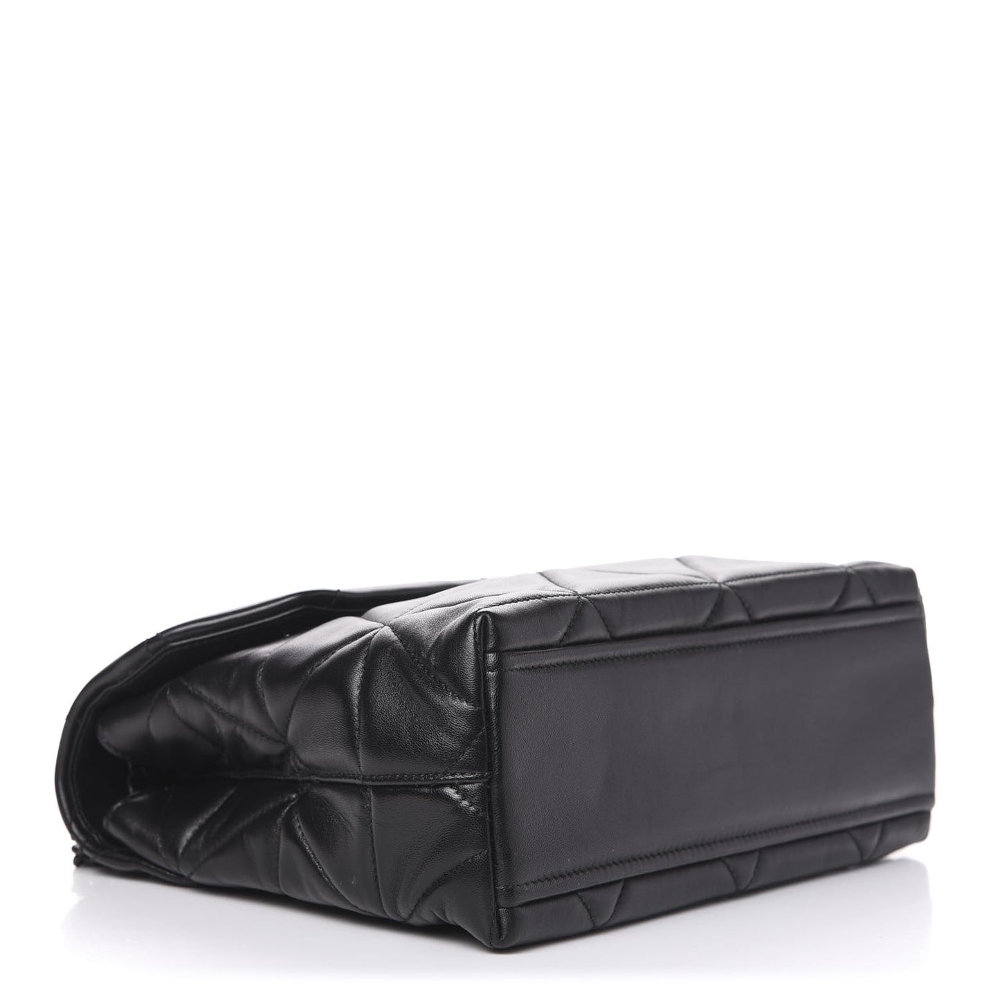 Nappa Triangle Stitched Large Spectrum Bag Black