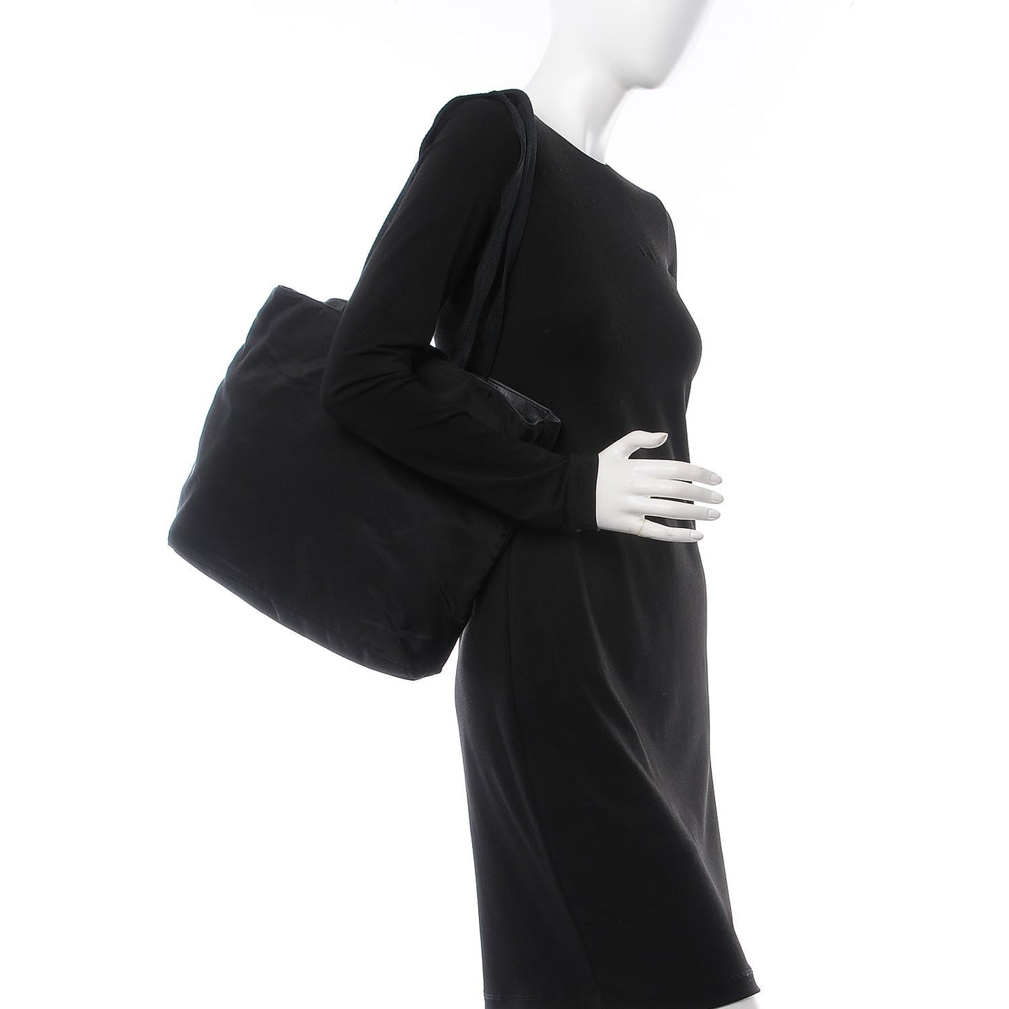 Tessuto Nylon Shoulder Bag Black