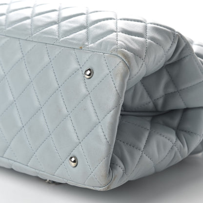 Chanel Lambskin Quilted Daily Shopping Tote Light Blue 8 of 11