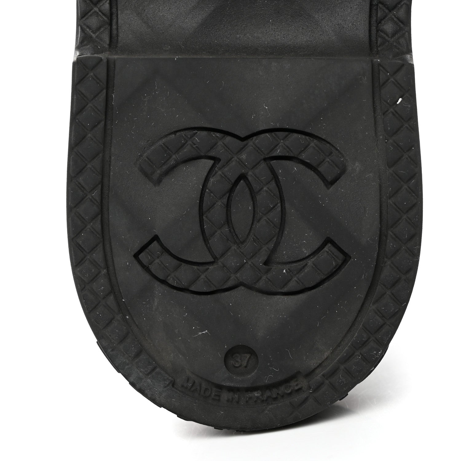 Chanel Caoutchouk CC High Boots 37 Black 7 of 9