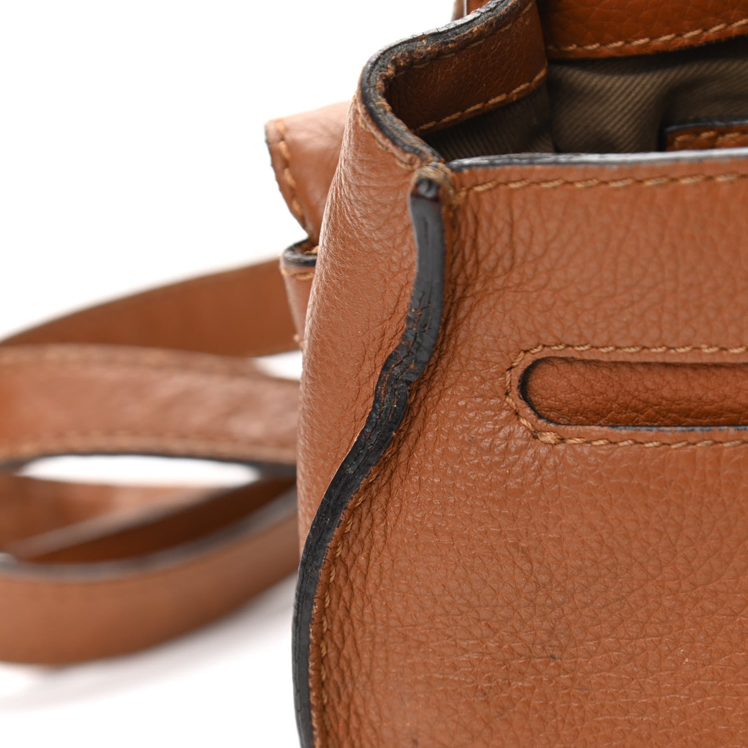 Chloe Calfskin Mini Marcie Round Crossbody Bag Tan 14 of 20