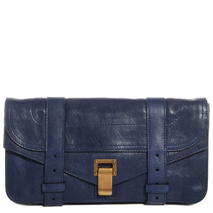 Proenza Schouler Lux Leather PS1 Pochette Clutch Midnight 1 of 10