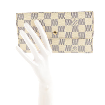 Louis Vuitton Damier Azur Porte Tresor International Wallet 2 of 7