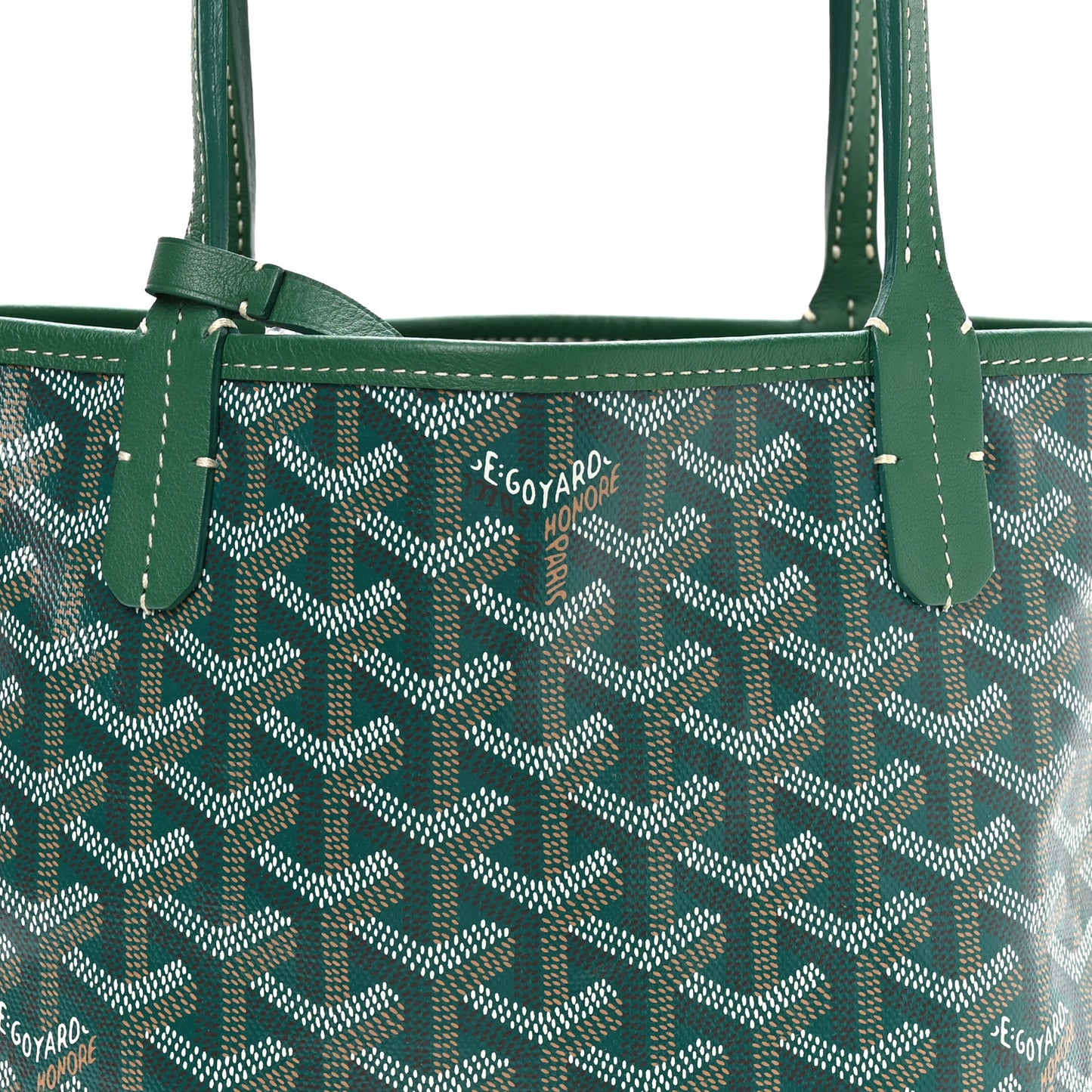 Goyardine Reversible Mini Anjou Green