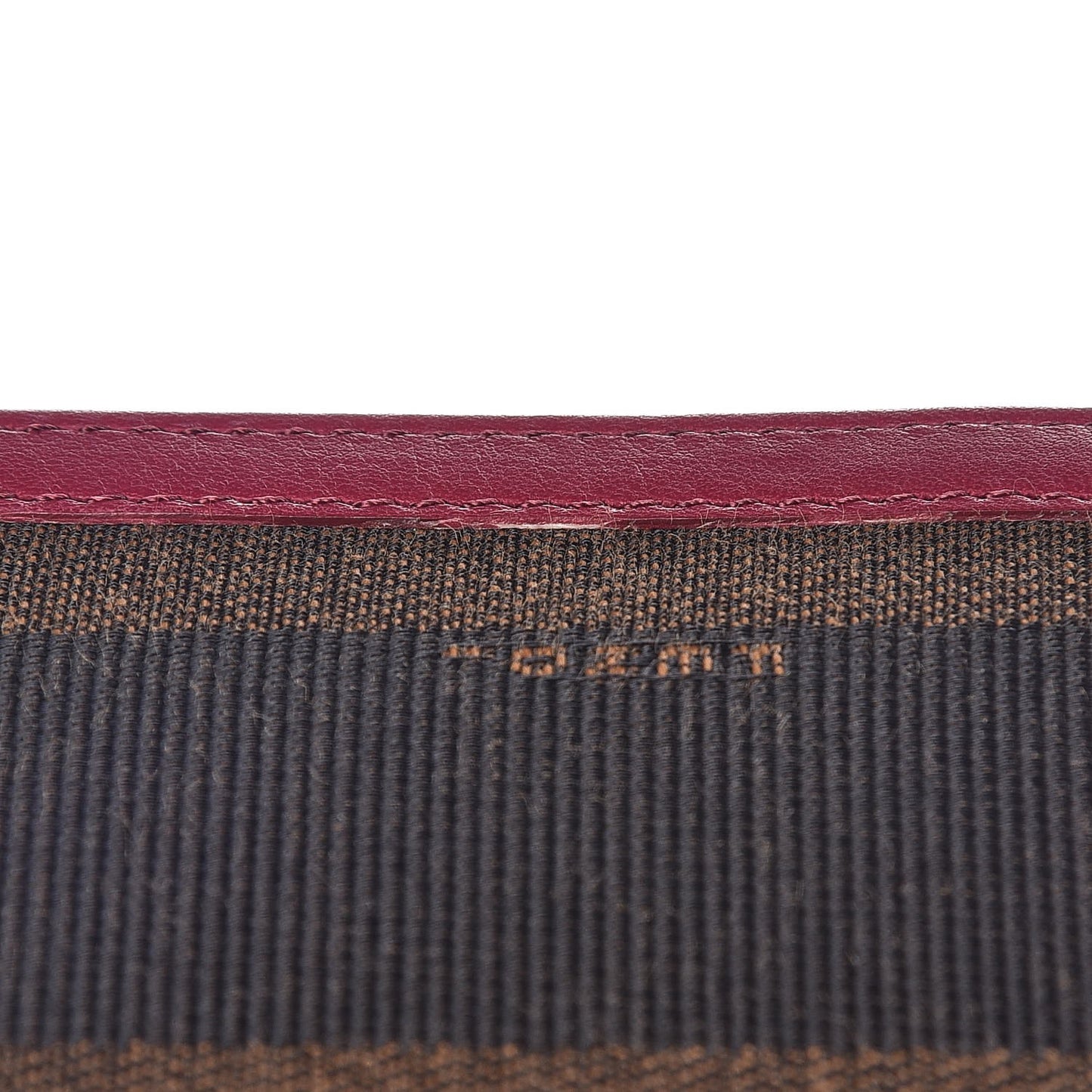 Pequin Striped Zip Around Wallet Tobacco Lampone