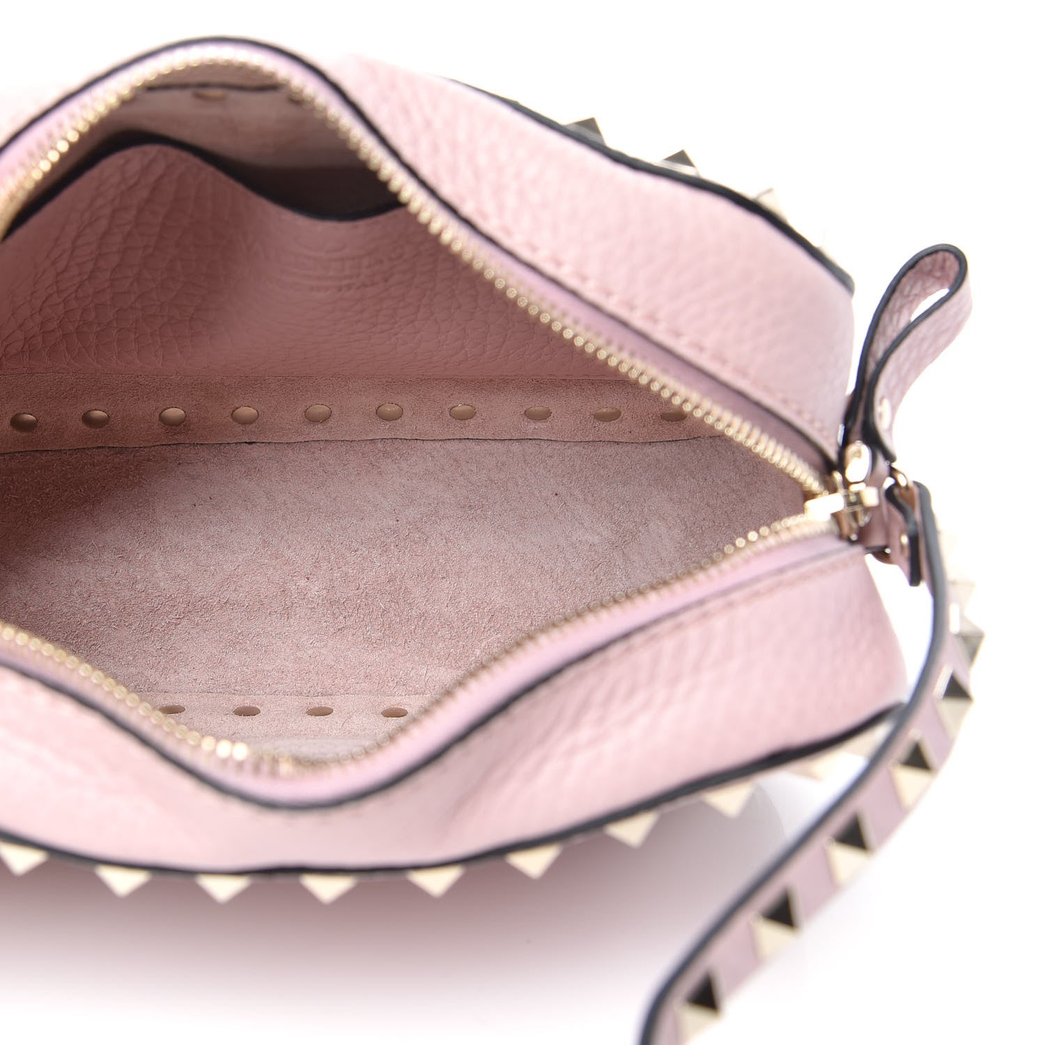 Valentino Garavani Pebbled Calfskin Rockstud Camera Crossbody Bag Cipria 5 of 8