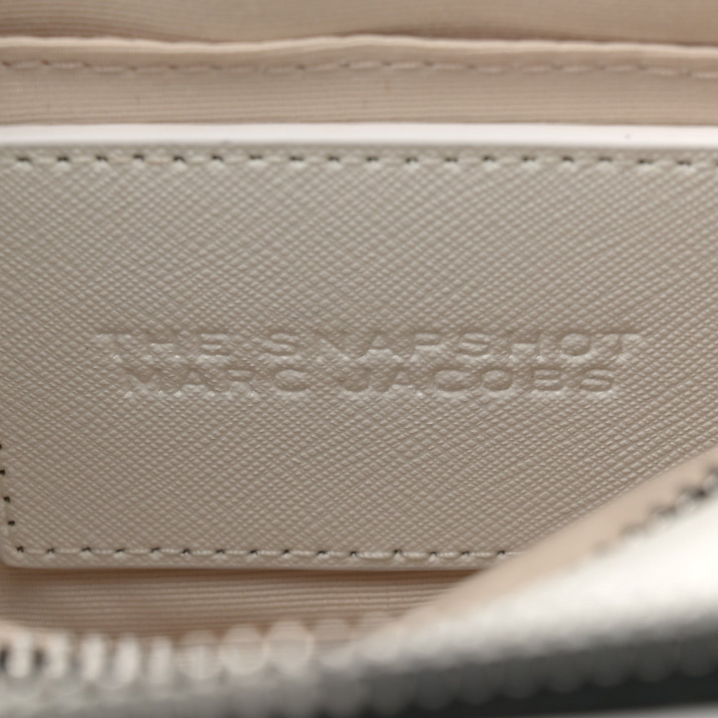 Saffiano Small Snapshot Camera Bag White