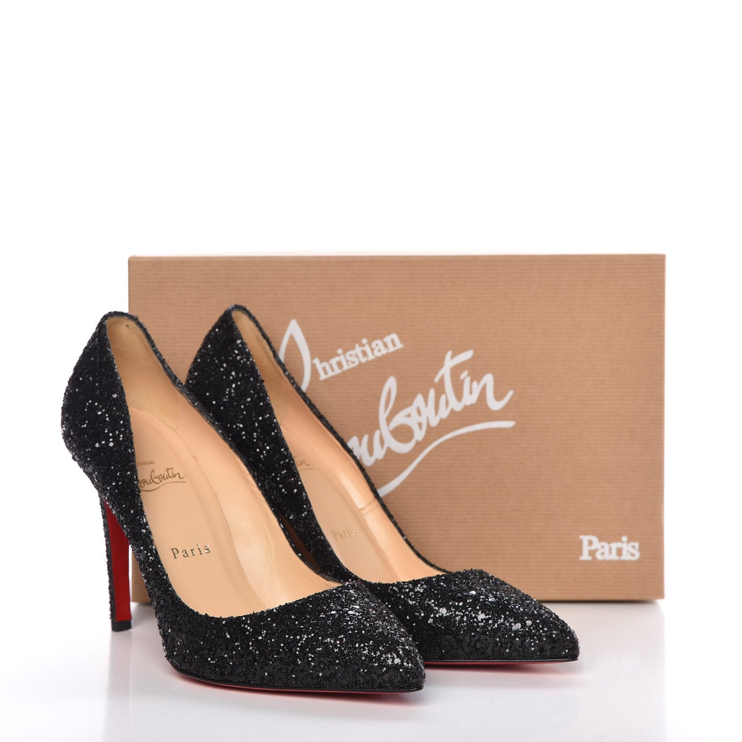 Glitter Resille Pigalle Follies 100 Pumps 39.5 Black