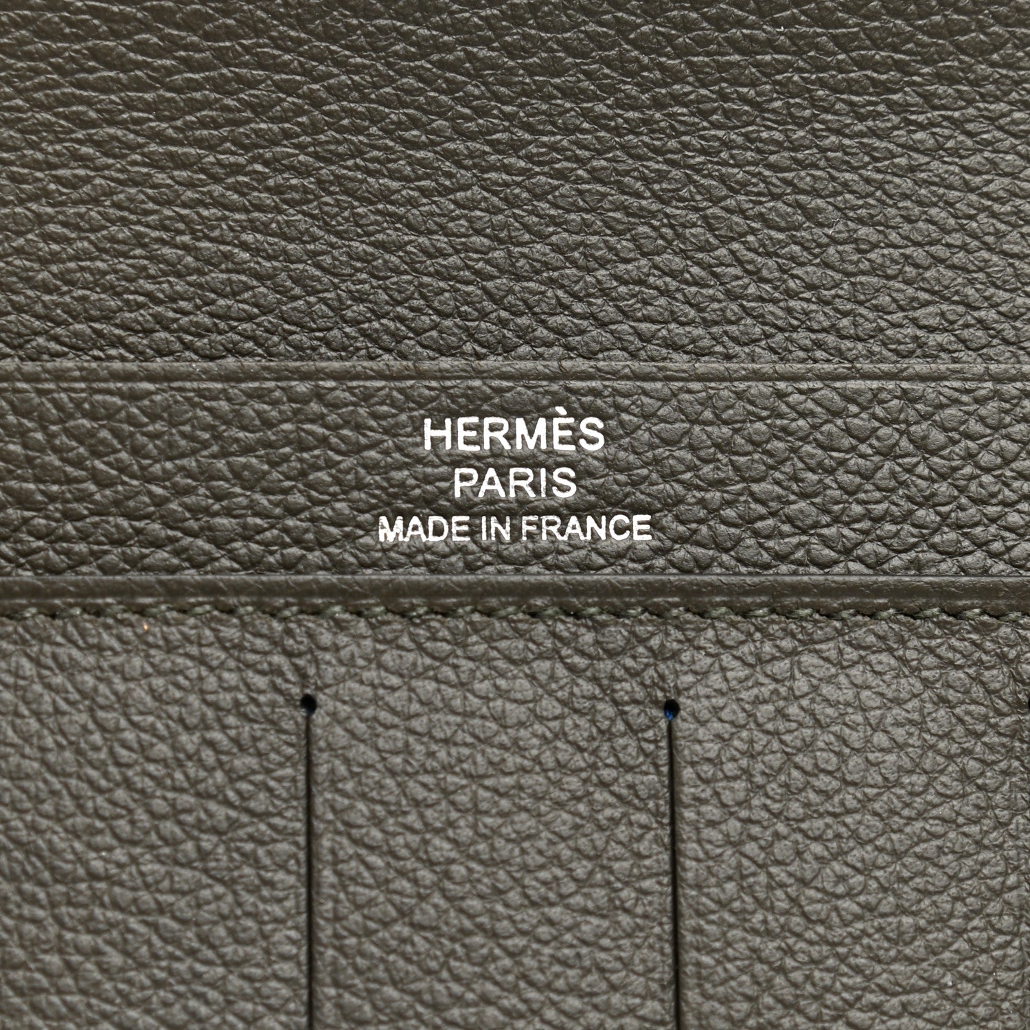 Hermes Evercolor Citizen Twill Long Wallet Vert De Gris 7 of 9