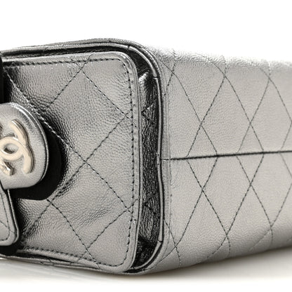 Chanel Metallic Caviar Quilted Mini Chanel 25 Handbag Anthracite 9 of 10