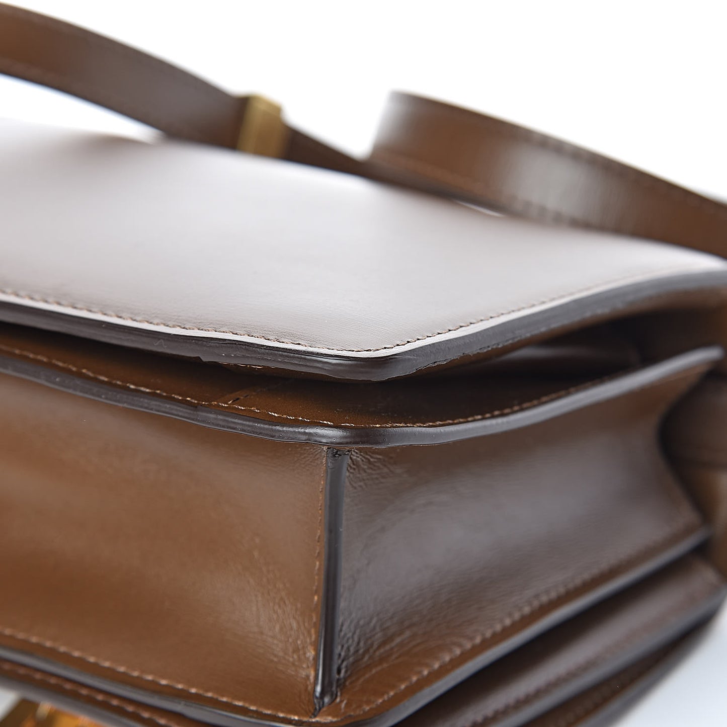 Box Calfskin Small Classic Box Flap Bag Camel