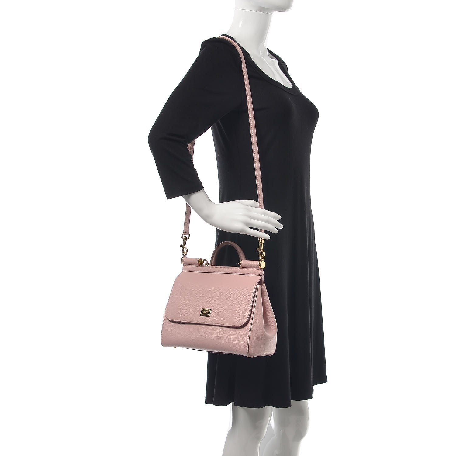 Dolce & Gabbana Dauphine Medium Miss Sicily Satchel Pink 2 of 11