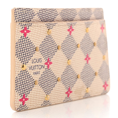 Louis Vuitton Damier Azur Studded Card Holder 3 of 10