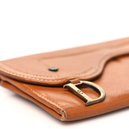 Christian Dior Calfskin Saddle Wallet Brown 9 of 15