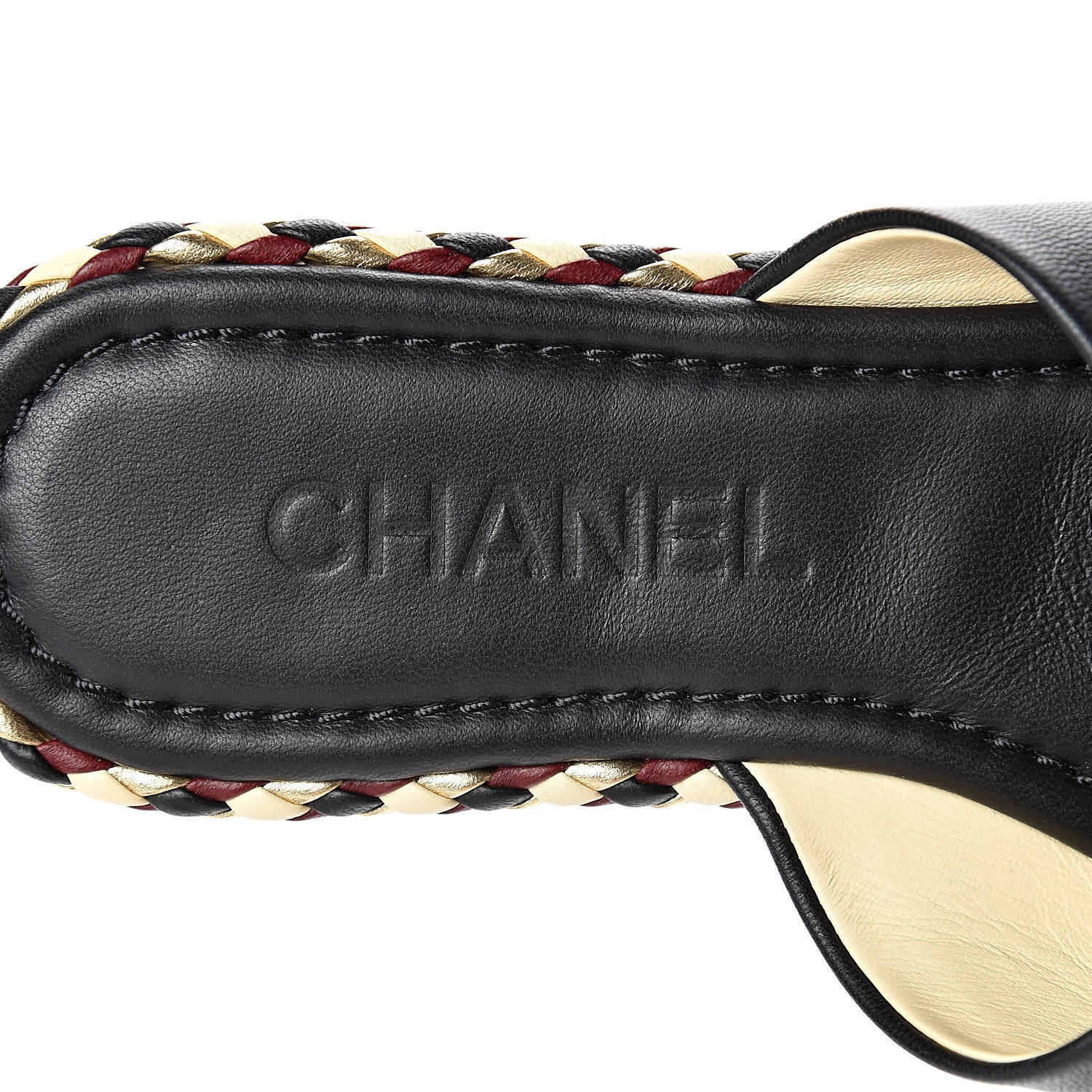 Chanel Lambskin Mule Sandals 37 Black 7 of 8