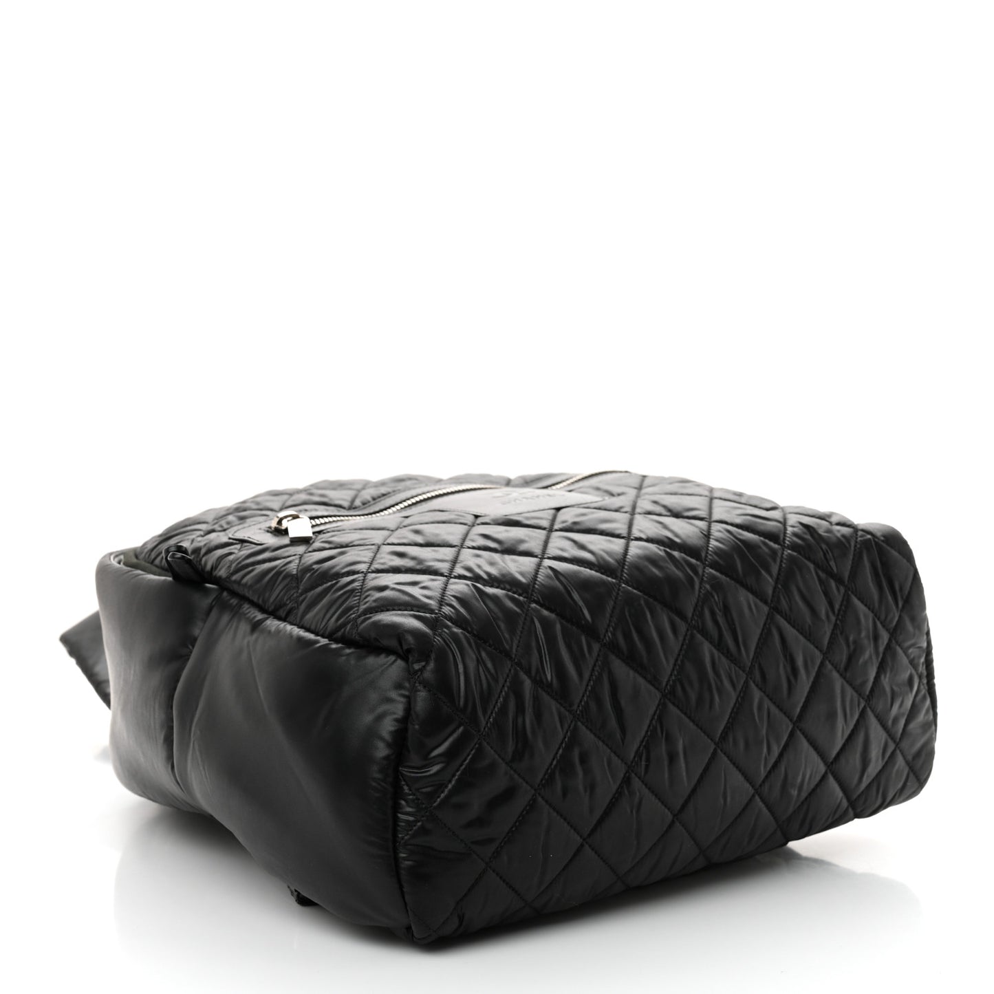 Nylon Quilted Coco Cocoon Backpack Black
