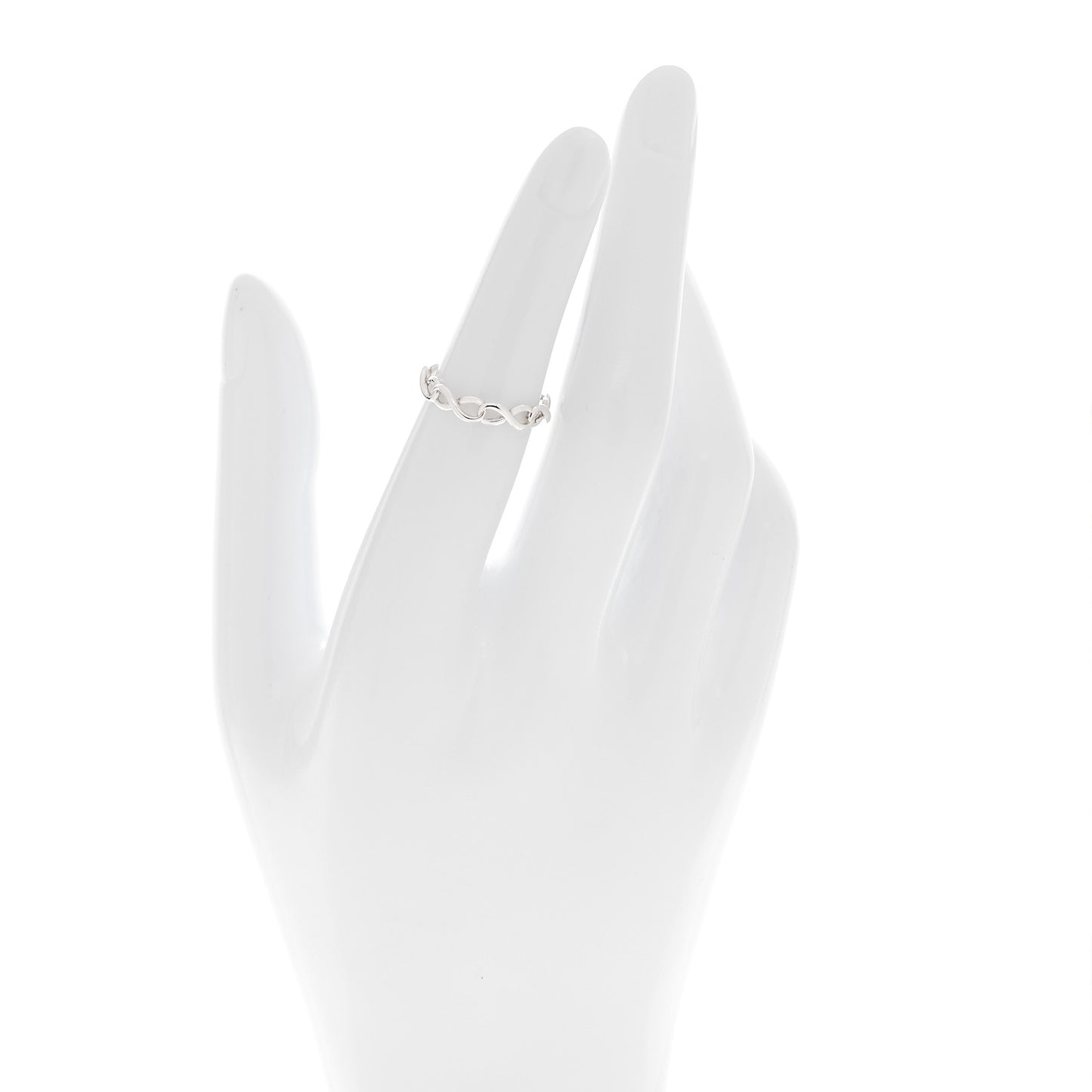 Sterling Silver Narrow Infinity Band Ring 49 5