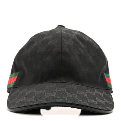 Gucci Monogram Web Baseball Hat M 58 Black 3 of 9