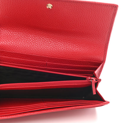 Gucci Pebbled Calfskin Large Soho Continental Wallet Red 5 of 8