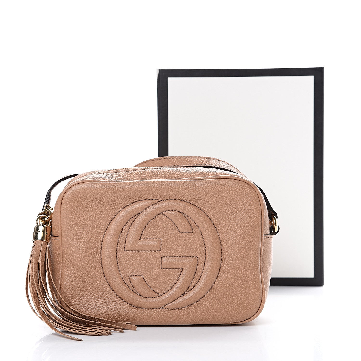 Gucci Pebbled Calfskin Small Soho Disco Bag Rose Beige 14 of 14