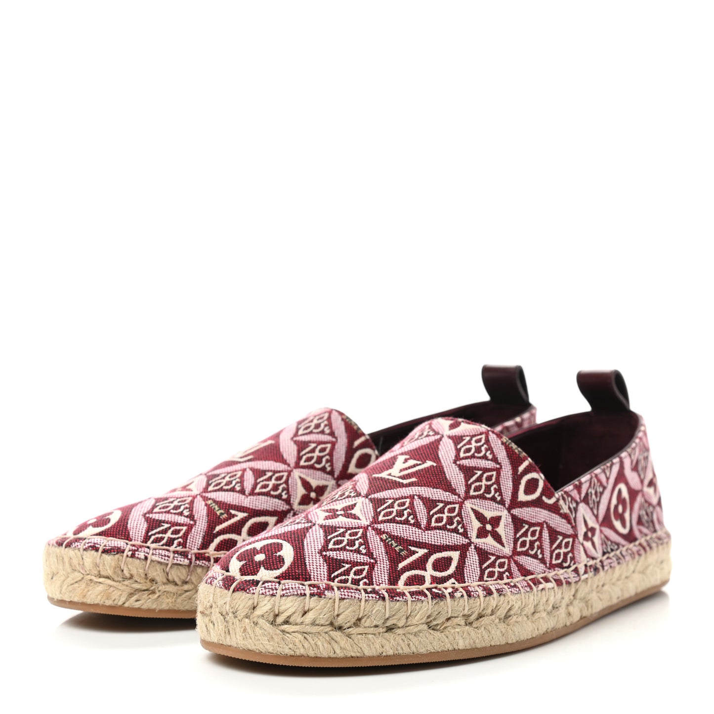 Jacquard Since 1854 Starboard Espadrille Flats 37.5 Bordeaux