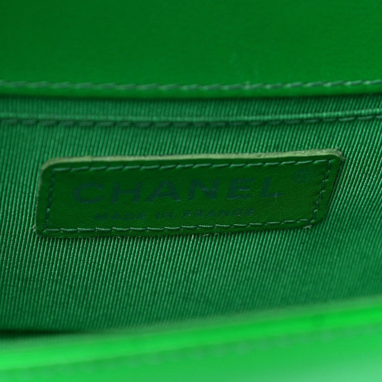 Chanel Patent Quilted Small Boy Flap Green 6 of 25