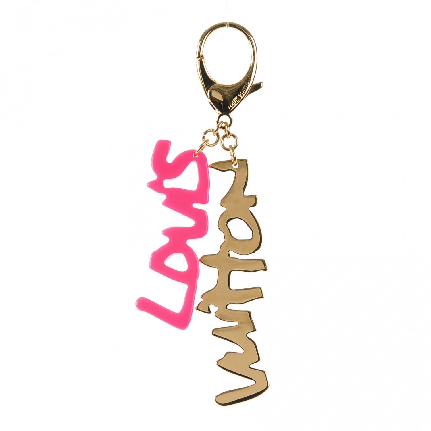 Louis Vuitton Graffiti Bag Charm Pink 1 of 4