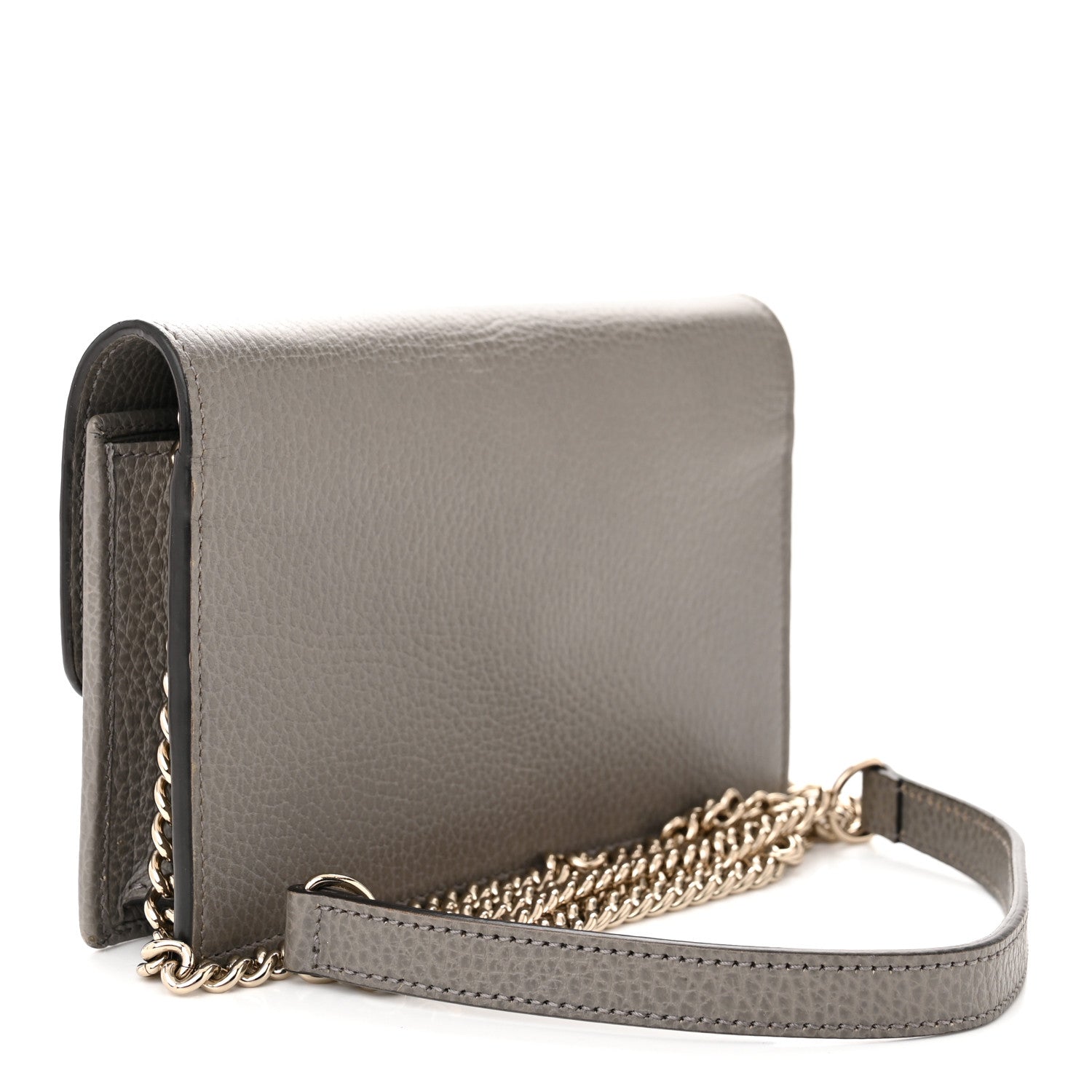 Gucci Dollar Calfskin Interlocking G Chain Wallet Loess 3 of 10