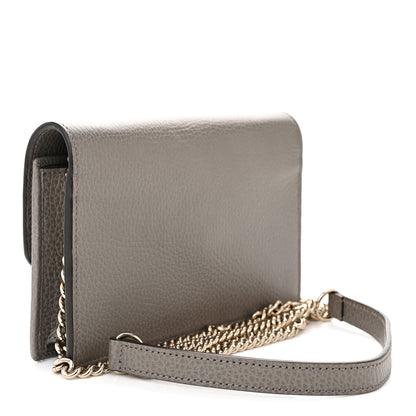 Gucci Dollar Calfskin Interlocking G Chain Wallet Loess 3 of 10