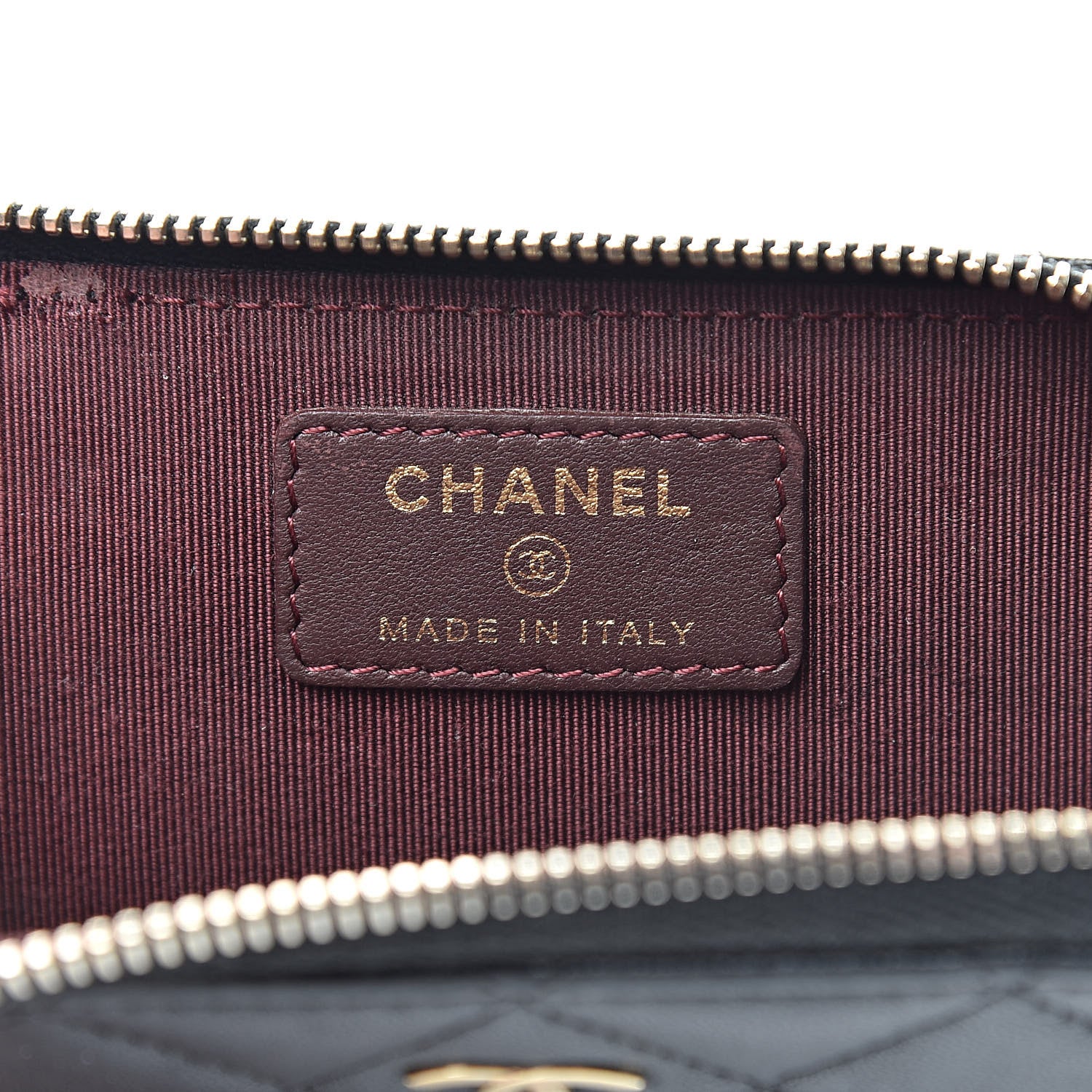 Chanel Lambskin Quilted Zip Coin Purse Black 6 of 9