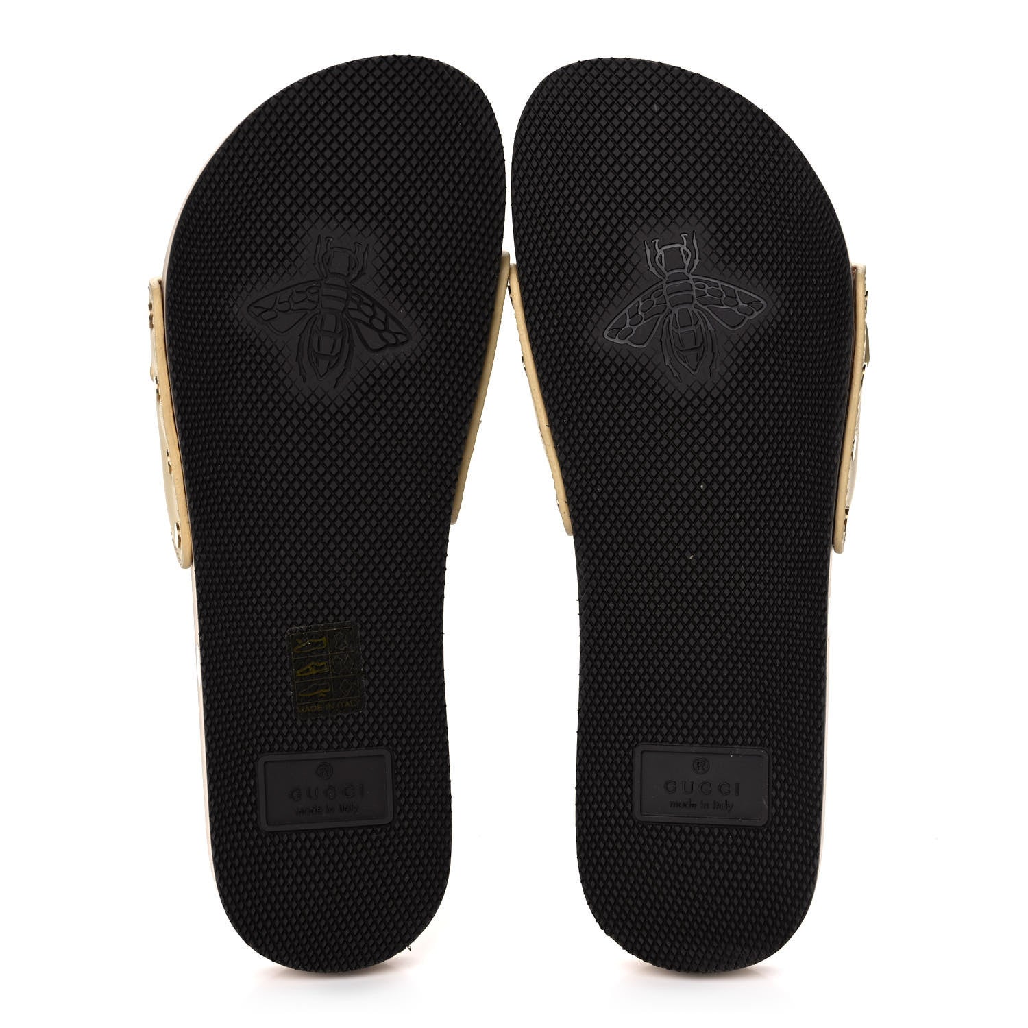 Gucci Calfskin Interlocking G Mens Slide Sandals 5 Burro 5 of 10