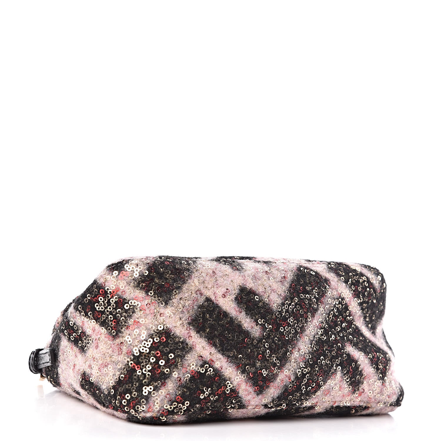 Fendi Wool Sequin Macro FF Diagonal Mini Mama Baguette 4 of 10