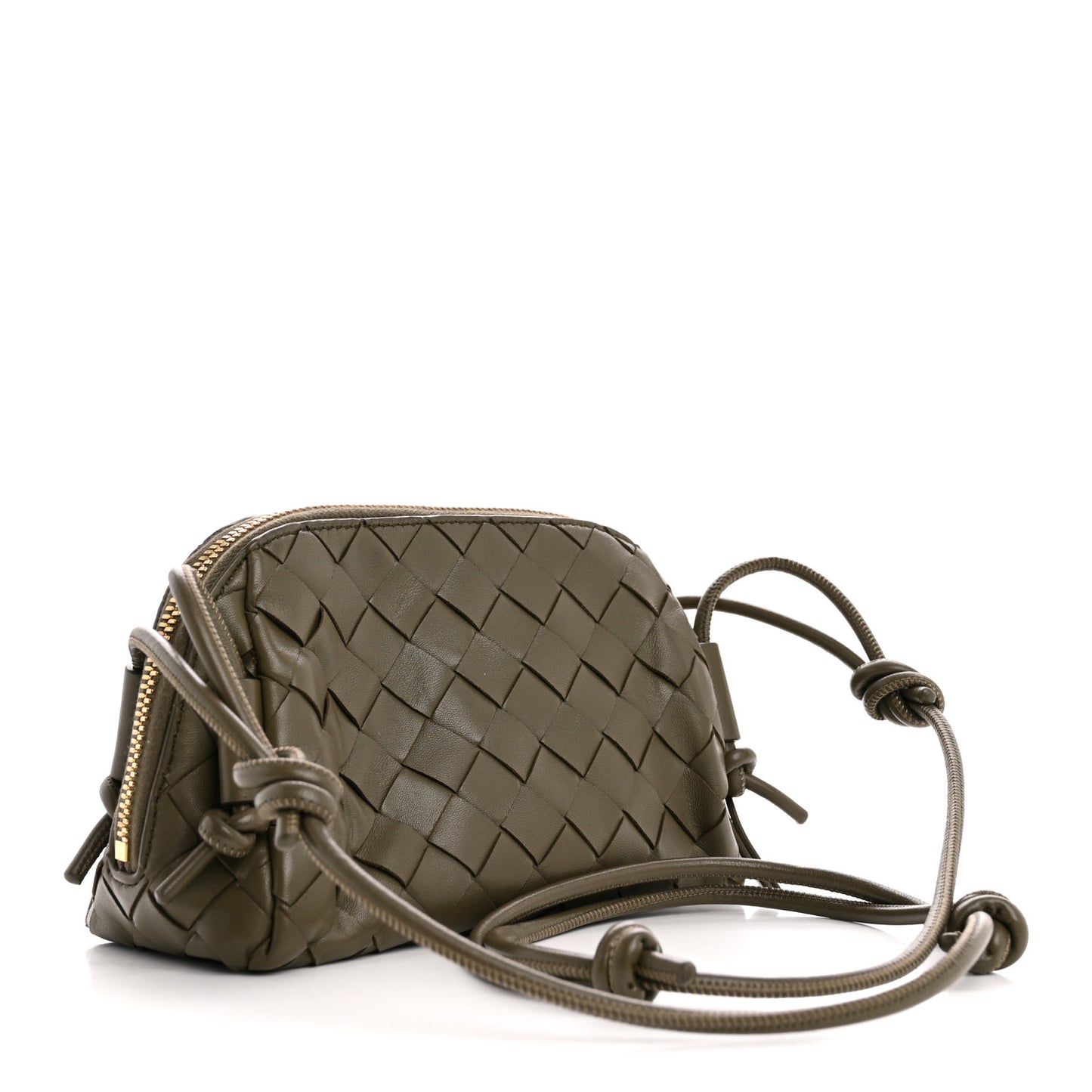 Nappa Intrecciato Concert Pouch Cypress