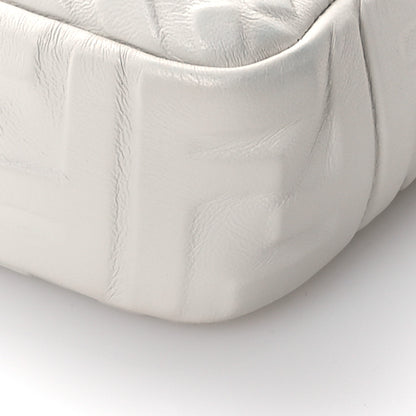 Fendi Nappa FF 1974 Embossed Baguette White 11 of 12