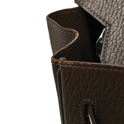 Hermes Chevre de Coromandel Birkin 35 Vert Bronze 15 of 17
