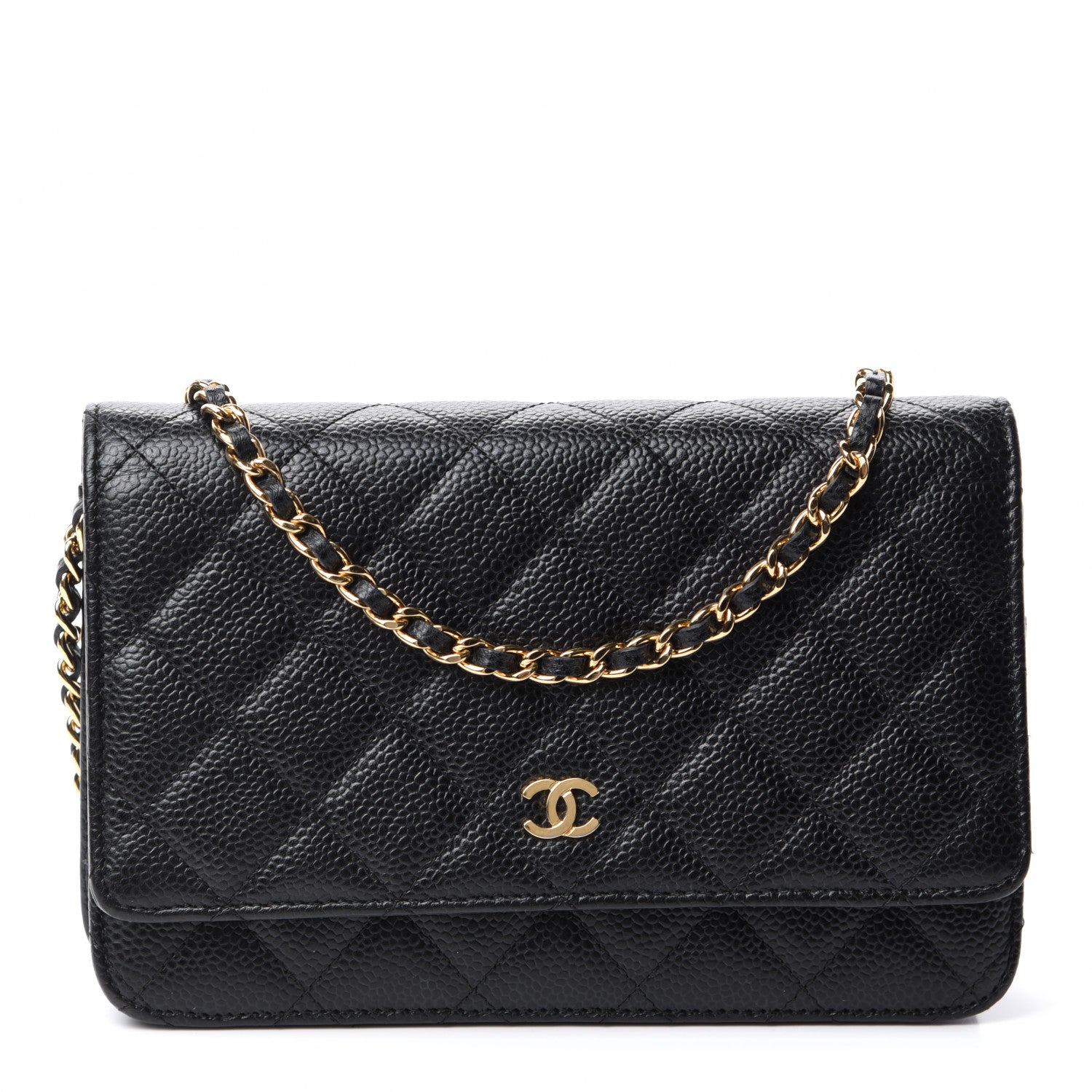 Chanel Caviar Quilted Wallet On Chain WOC Black 1 of 11