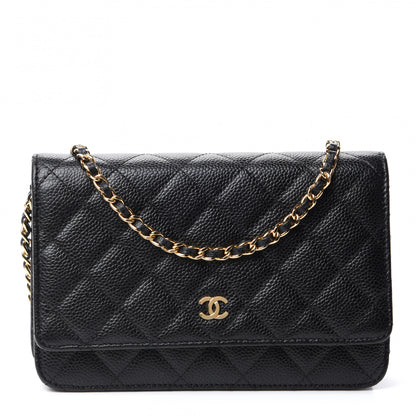 Chanel Caviar Quilted Wallet On Chain WOC Black 1 of 11