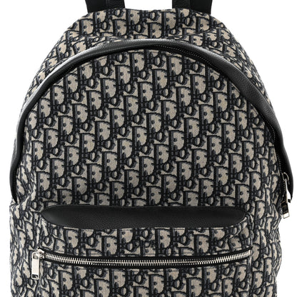 Christian Dior Oblique Calfskin Rider Backpack Beige Black 8 of 10