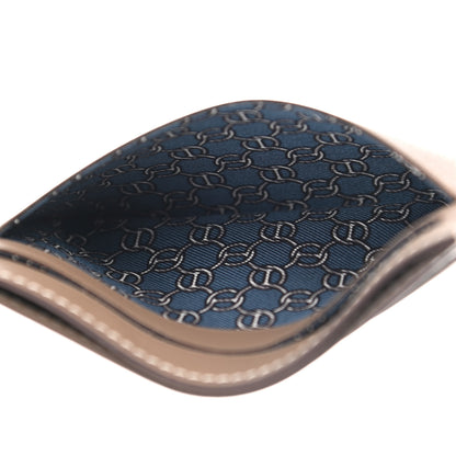 Hermes Swift Citizen Twill Card Case Etoupe Bleu Thalassa 8 of 8