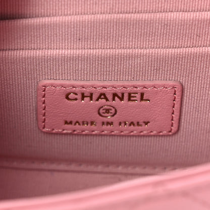 Chanel Lambskin Quilted Mini Trendy CC Clutch With Chain Pink 7 of 13
