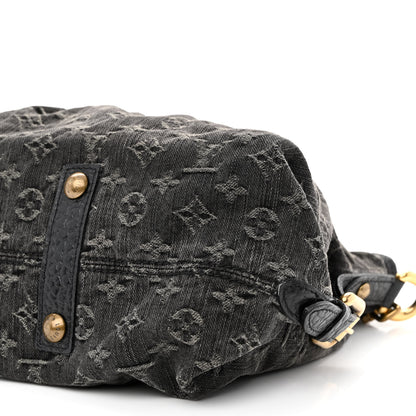 Louis Vuitton Denim Neo Cabby MM Black 10 of 14