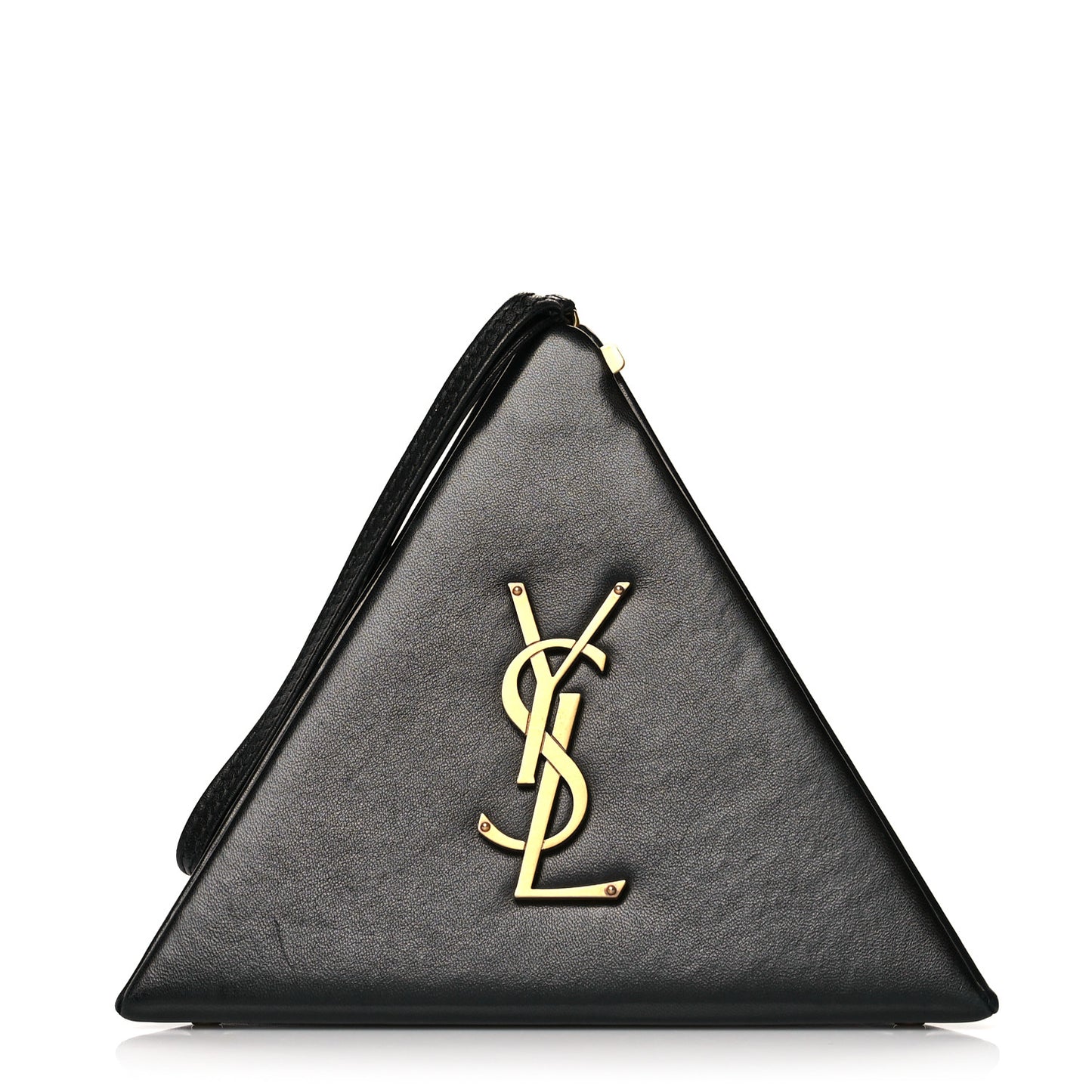Lambskin Pyramid Clutch Black